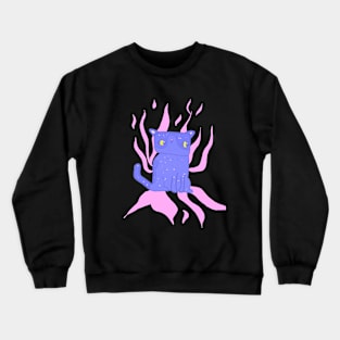 blue cat Crewneck Sweatshirt